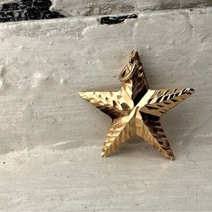 14k yellow gold star